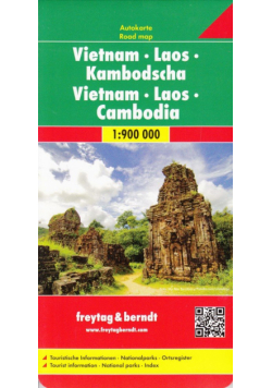 Wietnam Laos Kambodża mapa 1:900 000 Freytag & Berndt