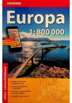 Atlas samochodowy 1 800 000 Europa