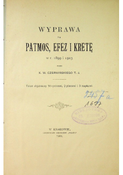 Wyprawa na Patmos Efez i Kretę 1904 r.