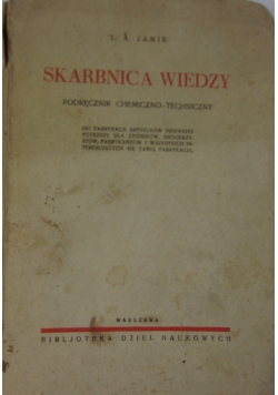 Skarbnica wiedzy, 1936 r.