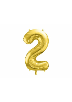 Balon foliowy 2 jasny złoty 72cm