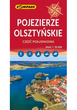 Mapa - Pojezierze Olsztyńskie część południowa