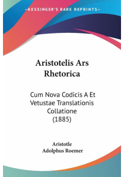 Aristotelis Ars Rhetorica