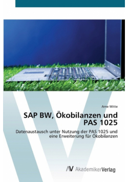 SAP BW, Ökobilanzen und PAS 1025