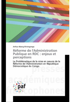 Réforme de l'Administration Publique en RDC
