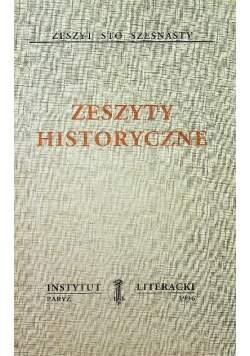 Zeszyty Historyczne Zeszyt 116