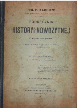 Podręcznik historyi nowożytnej 1917 r.
