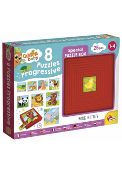 Carotina Baby Puzzle progresywne 8 Zwierzątka