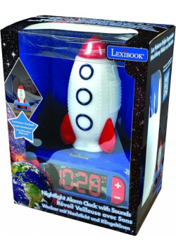 Lampka nocna budzik cyfrowy Lexibook RL800SPC