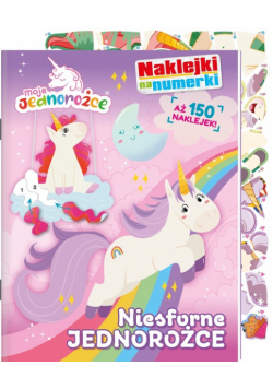 Niesforne jednorożce. Moje Jednorożce. Naklejki na numerki