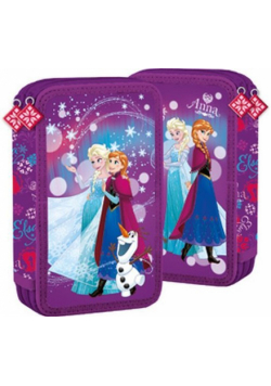 Piórnik podwójny z wyposażeniem FROZEN