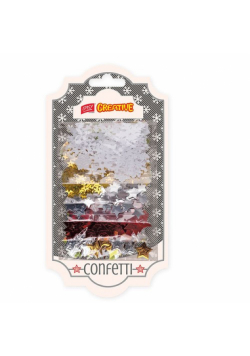 Konfetti gwiazdy śnieżynki
