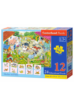 Puzzle edukacyjne Mama i dziecko