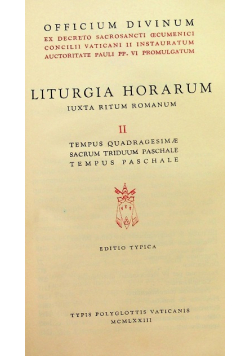 Liturgia horarum II