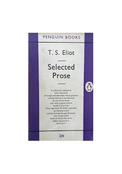 Selected Prose