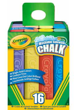 Kreda tęczowa 16 sztuk  Crayola
