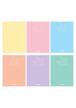 Zeszyt A5/60K kratka Pastel Color Blocking 1szt