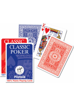 Karty do gry Piatnik 1 talia, Plastik Poker
