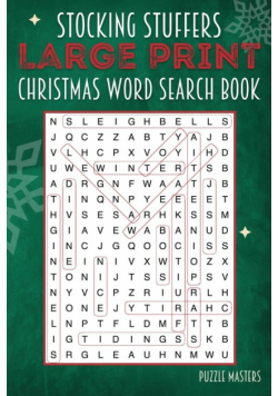 Stocking Stuffers Large Print Christmas Word Search Puzzle Book