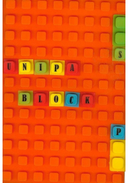 Notes silikonowy A5 Unipap Blocks w linię 100 kartek pomarańczowy