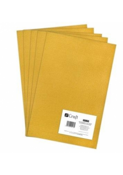 Filc poliestrowy A4 yellow 5szt