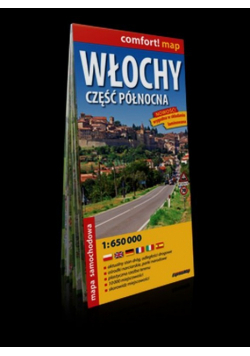 Włochy Część północna mapa samochodowa