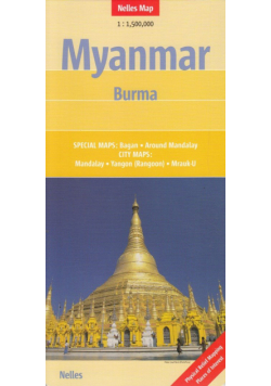 Myanmar Birma mapa 1:1 500 000 Nelles