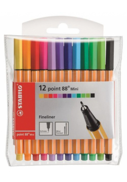 Cienkopis Stabilo point mini 88, etui 12 sztuk