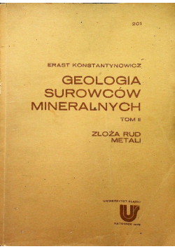 Geologia Surowców Mineralnych