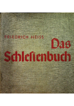 Das Schlesienbuch 1938 r.