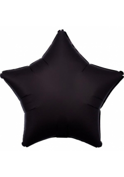 Balon foliowy Lustre Black gwiazda 48cm