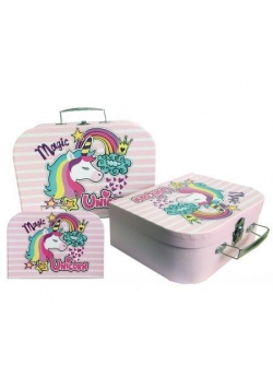 Zestaw 3 kuferków Unicorn STnux