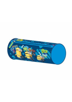 Piórnik saszetka tuba Minionki niebieski
