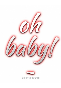 stylish oh baby blank guest book