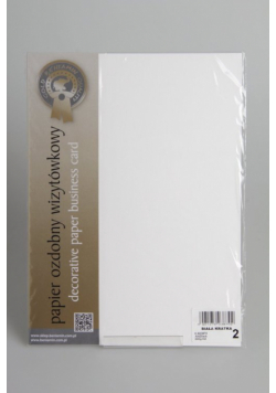 Papier wizytówkowy A4 20 arkuszy 240g/m2 - Biała kratka
