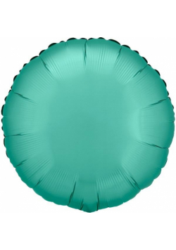 Balon foliowy Lustre Jade Green okrągły 43cm