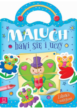 Maluch bawi się i uczy Zabawa z naklejkami