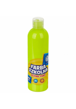 Farba szkolna naturalna tempera Astra 250 ml fluorescencyjna cytrynowa