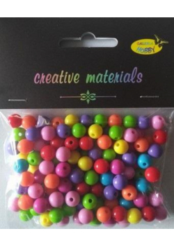 Koraliki okrągłe kolorowe 8mm ok 40g