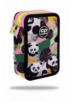 Piórnik potrójny z wyposażeniem Coolpack  Jumper 3 Panda Gang