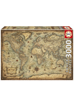 Puzzle 3000 Mapa świata