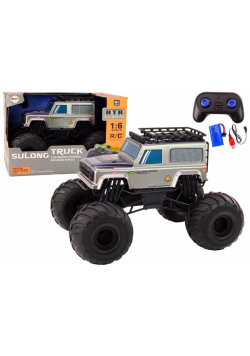 Duże auto terenowe Suv 2.4G R/C 1:16 siwy