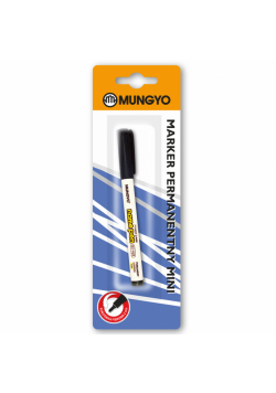Marker permanentny Mungyo mini czarny blister