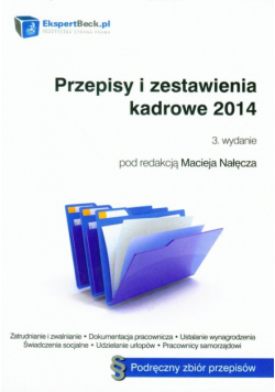 Przepisy i zestawienia kadrowe 2014
