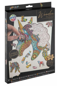 Drewniane puzzle 2D Jednorożec 137el.