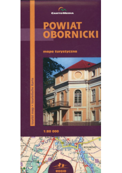 Powiat Obornicki Mapa turystyczna 1:80 000