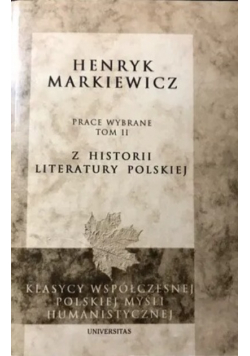 Prace wybrane Tom II Z historii literatury polskiej