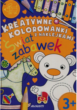 Kreatywne kolorowanki z naklejkami Świat zabawek