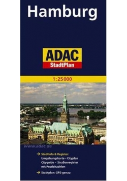 StadtPlan ADAC. Hamburg 1:25 000 plan miasta