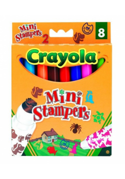 Flamastry Crayola ministempelki 8 sztuk